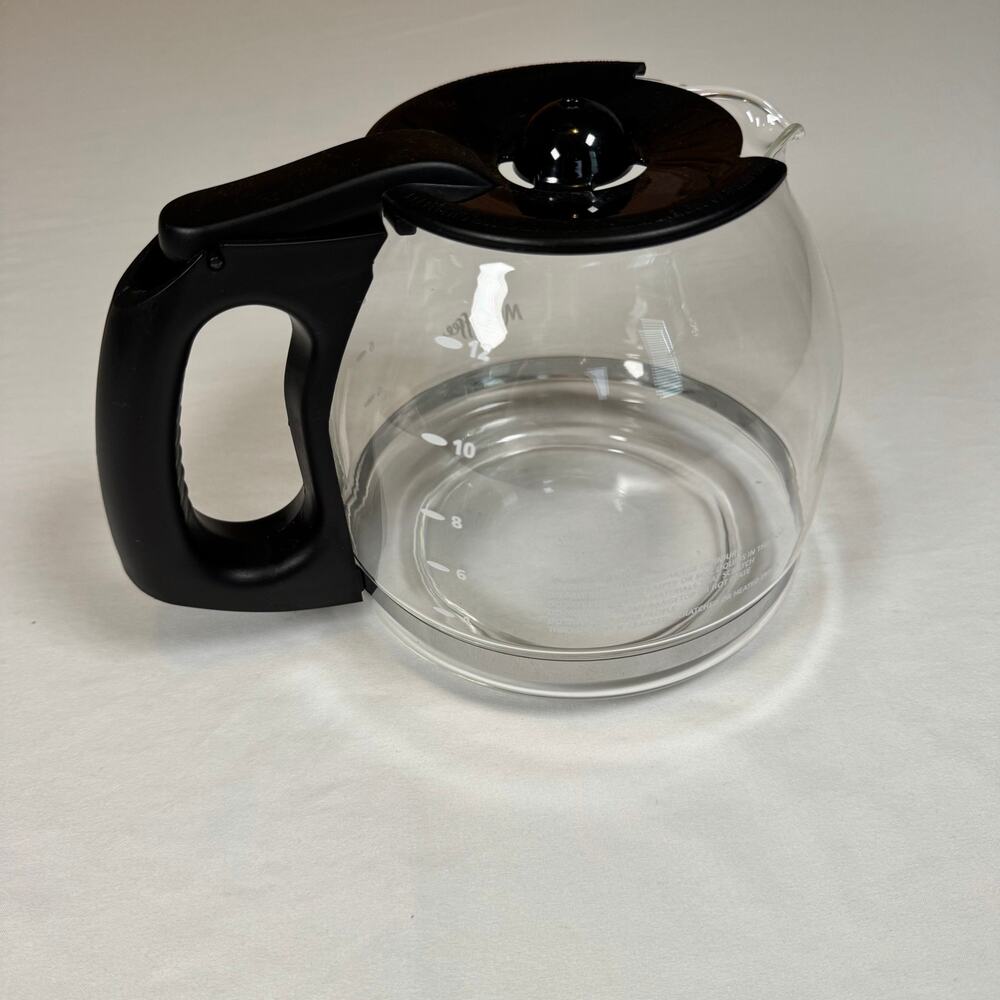Mr. Coffee 12 Cup Replacement Carafe Glass Black PLD12-1 BVMC-SJ Coffee Pot EUC - Picture 8 of 10